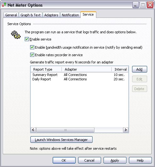 Net Meter Service Options