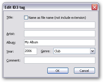 Edit ID3 tag