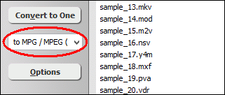 convert mpg to mpeg format