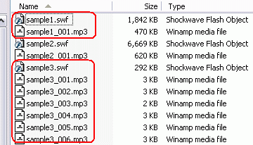 Generated MP3 files