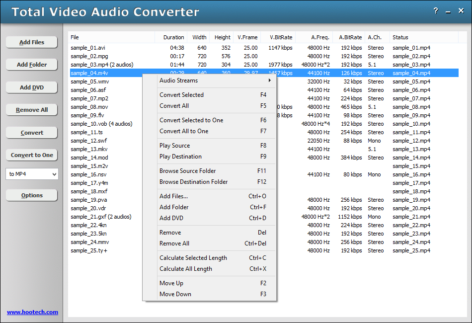 Click to view Total Video Audio Converter 4.0.1579 screenshot
